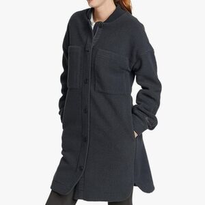 Eddie Bauer‎ Lynden Fleece Parka In Storm Color Dark Grey, Size Womens L